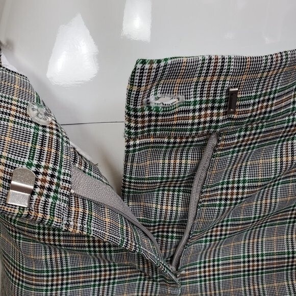 H&M Green Plaid Skinny Trousers - Picture 9 of 9